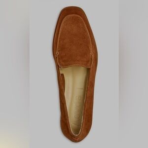 Aeyde Tuva Suede Loafers in Brandy